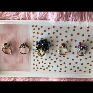 5 Piece Ring Set: Plenty of Purple